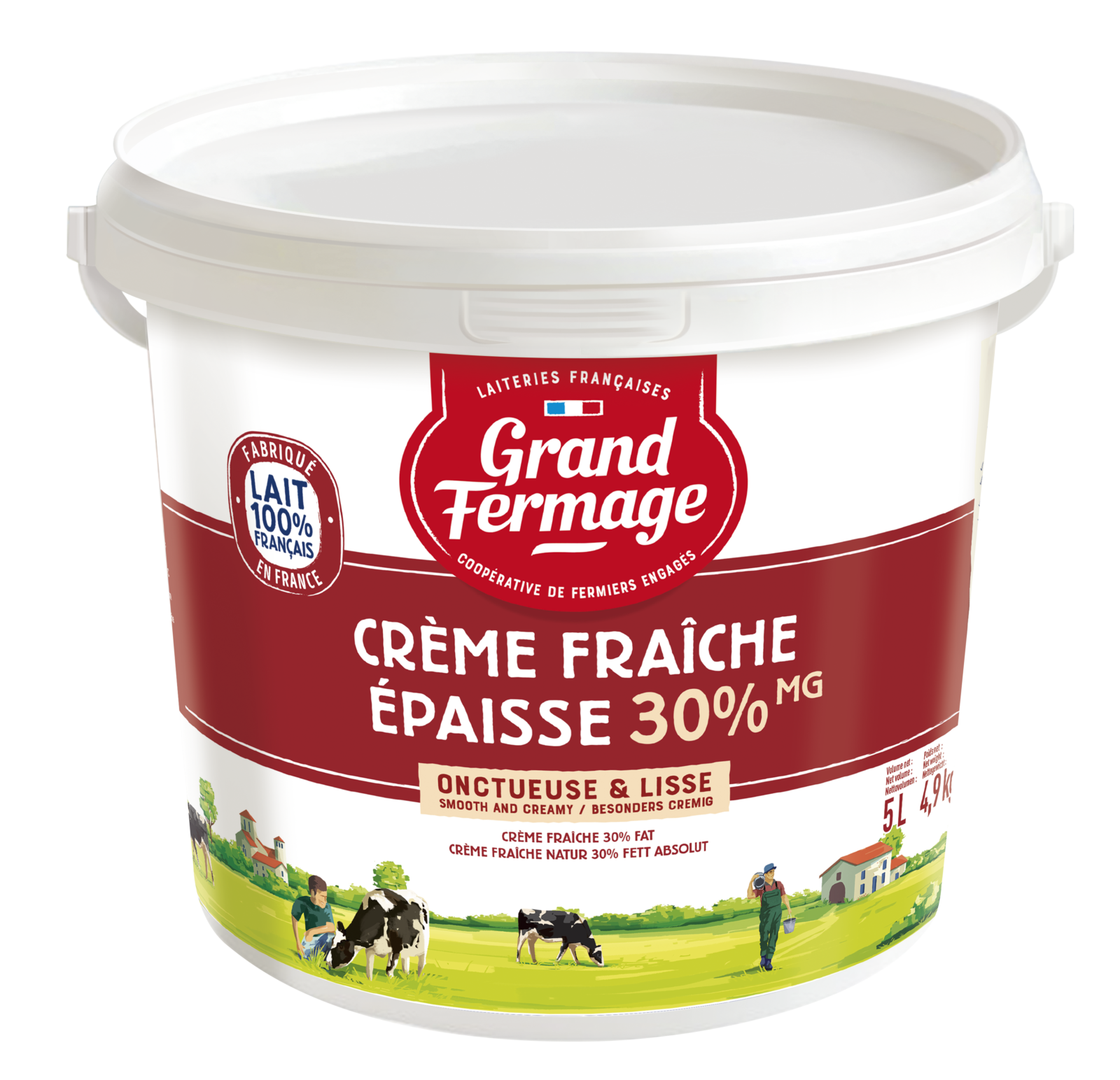 Crème liquide Grand Fermage UHT 35 % MG - 1 L - Distributeur alimentaire  snacking