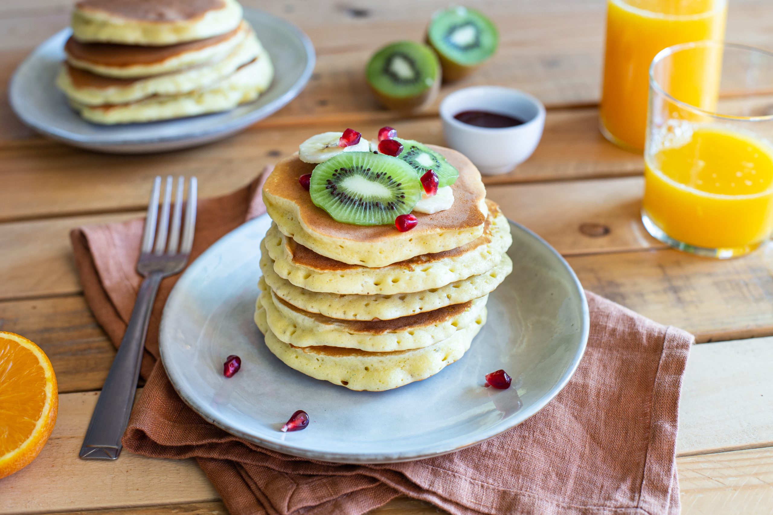 Simple fluffy pancakes - Idée Recette - Grand Fermage